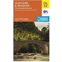 Glen Shee & Braemar Map | The Cairnwell & Glas Maol | Ordnance Survey | OS Explorer Map OL52 | Scotland | Walks | Hiking | Maps | Adventure