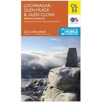OS Explorer OL53 Lochnagar, Glen Muick & Glen Clova (OS Explorer Map)