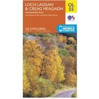 Ordnance Survey OL 55 Explorer Loch Laggan & Creag Meagaidh Map, Orange