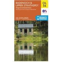 Ordnance Survey Explorer OL 56 Badenoch & Strathspey Map, Orange