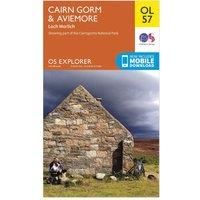 Ordnance Survey Explorer OL 57 Cairn Gorm & Aviemore Map, D/D
