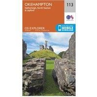 Ordnance Survey Explorer 113 Okehampton Map With Digital Version, Orange