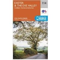 Ordnance Survey Explorer 114 Exeter & The Exe Valley Map With Digital Version, Orange
