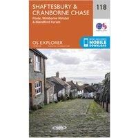 Ordnance Survey Explorer 118 Shaftesbury & Cranborne Chase Map With Digital Version, D/D