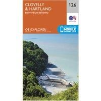 Clovelly & Hartland Map | Bideford & Bradworthy | Ordnance Survey | OS Explorer Map 126 | England | Walks | Hiking | Maps | Adventure