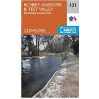 Ordnance Survey Explorer 131 Romsey, Andover & Test Valley Map With Digital Version, Orange