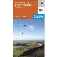 Ordnance Survey Explorer 143 Warminster & Trowbridge Map With Digital Version, Orange