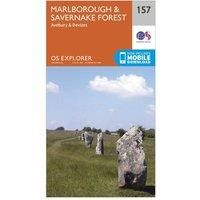 Ordnance Survey Explorer 157 Marlborough & Savernake Forest Map With Digital Version, Orange
