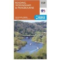 Ordnance Survey Explorer 159 Reading, Wokingham & Pangbourne Map With Digital Version, Orange