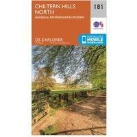 Ordnance Survey Explorer 181 Chiltern Hills North Map With Digital Version, D/D