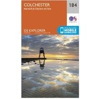 Colchester Map | Harwich & Clacton-on-Sea | Ordnance Survey | OS Explorer Map 184 | England | Walks | Hiking | Maps | Adventure