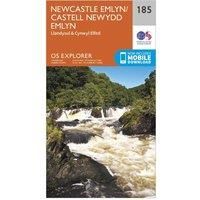OS Explorer Map (185) Newcastle Emlyn, Llandysul and Cynwyl Elfed