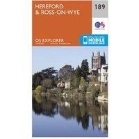 Hereford & Ross-on-Wye Map | Wye Valley | Ordnance Survey | OS Explorer Map 189 | England | Walks | Hiking | Maps | Adventure