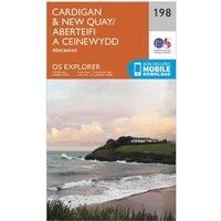 OS Explorer Map (198) Cardigan and New Quay, Aberaeron