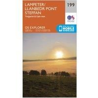 OS Explorer Map (199) Lampeter, Tregaron and Llan-non