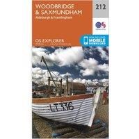 Woodbridge & Saxmundham Map | Aldeburgh & Framlingham | Ordnance Survey | OS Explorer Map 212 | England | Walks | Hiking | Maps | Adventure