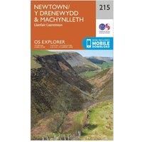 OS Explorer Map (215) Newtown, Llanfair Caereinion