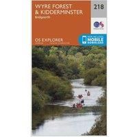 Ordnance Survey Explorer 218 Kidderminster & Wyre Forest Map With Digital Version, Orange