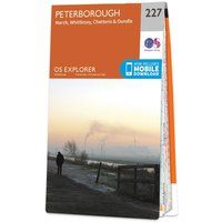 Ordnance Survey Explorer 227 Peterborough Map With Digital Version, Orange