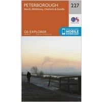 Ordnance Survey Explorer 227 Peterborough Map With Digital Version, Orange