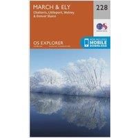 Ordnance Survey Explorer 228 March & Ely Map With Digital Version, Orange