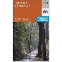 Ordnance Survey Explorer 233 Leicester & Hinckley Map With Digital Version, Orange