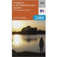 Ordnance Survey Explorer 235 Wisbech & Peterborough North Map With Digital Version, Orange