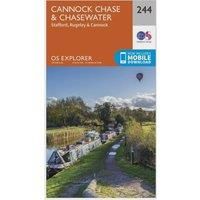 Cannock Chase & Chasewater Map | Stafford, Rugeley & Cannock | Ordnance Survey | OS Explorer Map 244 | England | Walks | Hiking | Maps | Adventure