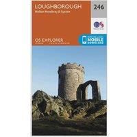 Loughborough Melton Mowbray and Syston Explorer Map 246 Ordnance Survey