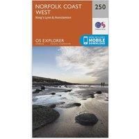 Norfolk Coast West Map | King’s Lynn & Hunstanton | Ordnance Survey | OS Explorer Map 250 | England | Walks | Hiking | Maps | Adventure