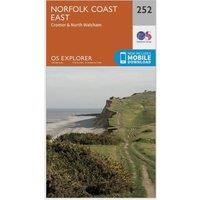 Ordnance Survey Explorer 252 Norfolk Coast East Map With Digital Version, Orange