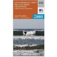 Ordnance Survey Explorer 253 Lleyn Peninsula West Map With Digital Version, Orange