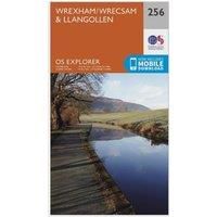 Ordnance Survey Explorer 256 Wrexham & Llangollen Map With Digital Version, Orange