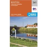 Ordnance Survey Explorer 261 Boston Map With Digital Version, Orange