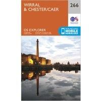 Ordnance Survey Explorer 266 Wirral & Chester Map With Digital Version, Orange