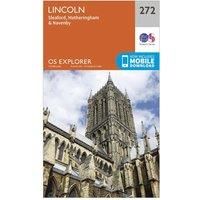 Ordnance Survey Explorer 272 Lincoln Map With Digital Version, Orange