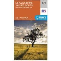 Ordnance Survey Explorer 273 Lincolnshire Wolds South Map With Digital Version, Orange