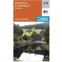 Ordnance Survey Explorer 178 Sheffield & Barnsley Map With Digital Version, Orange