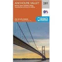 Ordnance Survey Explorer 281 Ancholme Valley Map With Digital Version, Orange