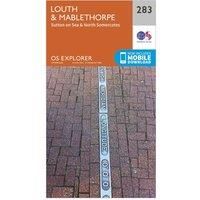 Ordnance Survey Explorer 283 Louth & Mablethorpe Map With Digital Version, Orange/D