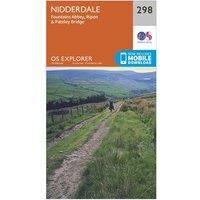 Ordnance Survey Explorer 298 Nidderdale Map With Digital Version, Orange