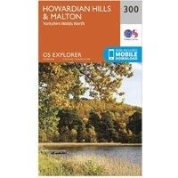 Ordnance Survey Explorer 300 Howardian Hills & Malton Map With Digital Version, Orange