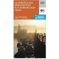 OS Explorer Map 301 Scarborough, Bridlington and Flamborough Head OS Explorer Paper Map