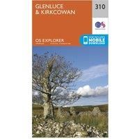 Ordnance Survey Explorer 310 Glenluce & Kirkcowan Map With Digital Version, Orange/Blue