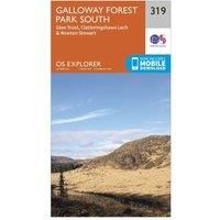 Ordnance Survey Explorer 319 Galloway Forest Park South Map With Digital Version, Orange/D