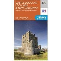 Ordnance Survey Explorer 320 Castle Douglas, Loch Ken & New Galloway Map With Digital Version, Orange/D