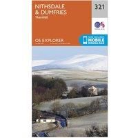 Ordnance Survey Explorer 321 Nithsdale & Dumfries Map With Digital Version, Orange