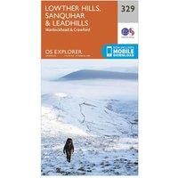 Ordnance Survey Explorer 329 Lowther Hills, Sanquhar & Leadhills Map With Digital Version, Orange