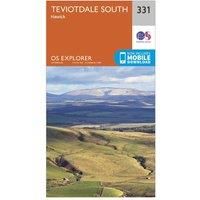 Ordnance Survey Explorer 331 Teviotdale South Map With Digital Version, Orange