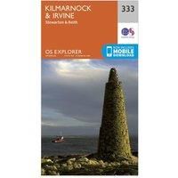 Ordnance Survey Explorer 333 Kilmarnock & Irvine Map With Digital Version, Orange